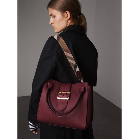 burberry grainy leather tote review|Burberry leather brown tote bag.